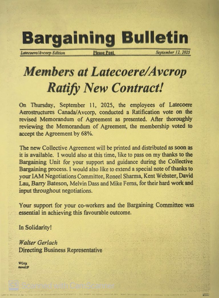 New Contract Ratified